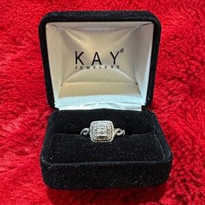 Kay Jewelers Silver Ring with Sparkling Stones